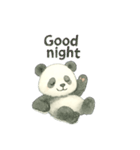 水彩パンダ【Watercolor Panda Moods】（個別スタンプ：24）