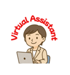 ゆるっと頼れる♪オンライン秘書スタンプ2（個別スタンプ：1）