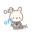 うさぎの赤ちゃんの生活 Ver6 (えいご)（個別スタンプ：3）