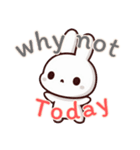 うさぎの赤ちゃんの生活 Ver6 (えいご)（個別スタンプ：6）