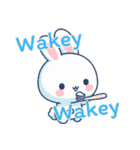 うさぎの赤ちゃんの生活 Ver6 (えいご)（個別スタンプ：9）