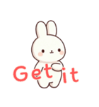 うさぎの赤ちゃんの生活 Ver6 (えいご)（個別スタンプ：11）