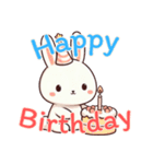 うさぎの赤ちゃんの生活 Ver6 (えいご)（個別スタンプ：25）