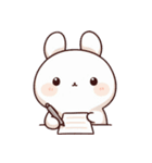 うさぎの赤ちゃんの生活 Ver6 (えいご)（個別スタンプ：37）