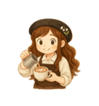 ラッキーガール1（個別スタンプ：9）