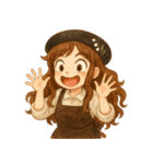 ラッキーガール1（個別スタンプ：13）
