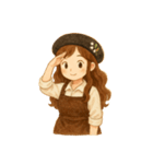 ラッキーガール1（個別スタンプ：14）