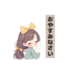 サニーリボンガール（個別スタンプ：3）