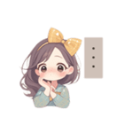 サニーリボンガール（個別スタンプ：19）