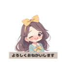 サニーリボンガール（個別スタンプ：22）