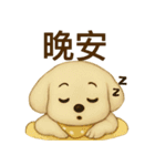 かわいいクリームいぬのミミちゃん1（個別スタンプ：10）