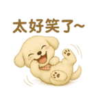 かわいいクリームいぬのミミちゃん1（個別スタンプ：13）
