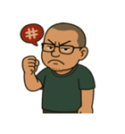 忙しいおじさんの毎日リアクション（個別スタンプ：3）