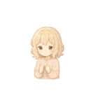 ふわふわのわたちゃん（個別スタンプ：3）