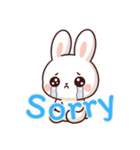 うさぎの赤ちゃんの生活 Ver6 (漢字)（個別スタンプ：21）