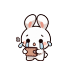 うさぎの赤ちゃんの生活 Ver6 (漢字)（個別スタンプ：30）