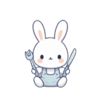 うさぎの赤ちゃんの生活 Ver6 (漢字)（個別スタンプ：33）