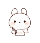 うさぎの赤ちゃんの生活 Ver6 (漢字)（個別スタンプ：37）