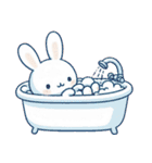 うさぎの赤ちゃんの生活 Ver6 (漢字)（個別スタンプ：40）