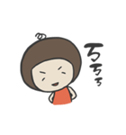 オレンジ色のドレスを着た少女の生活（個別スタンプ：10）