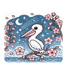 ペリカンと桜のスタンプ@SFW（個別スタンプ：13）