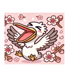 ペリカンと桜のスタンプ@SFW（個別スタンプ：19）