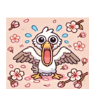 ペリカンと桜のスタンプ@SFW（個別スタンプ：21）