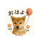 顔だけは可愛い柴犬なつ（個別スタンプ：6）