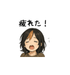 元気な猫の女の子スタンプ（日本語）（個別スタンプ：8）