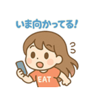 食欲旺盛！食いしん坊ガール（個別スタンプ：15）