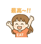 食欲旺盛！食いしん坊ガール（個別スタンプ：20）
