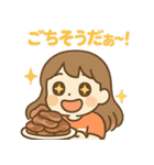食欲旺盛！食いしん坊ガール（個別スタンプ：25）