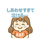食欲旺盛！食いしん坊ガール（個別スタンプ：27）