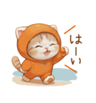 スコティッシュ猫 みかんネコ 毎日思いやり（個別スタンプ：13）