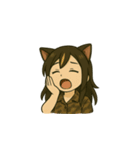 元気いっぱい猫キャラスタンプフリップ無）（個別スタンプ：4）