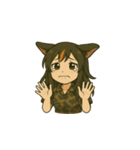 元気いっぱい猫キャラスタンプフリップ無）（個別スタンプ：6）