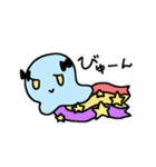 あおくてぷにぷにのタコ（個別スタンプ：8）