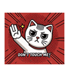 表情豊かな猫がオーバーリアクション（個別スタンプ：6）