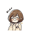 めがね女子 2025NAOMI（個別スタンプ：5）