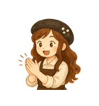 ラッキーガール3（個別スタンプ：4）