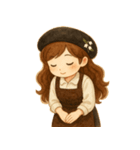 ラッキーガール3（個別スタンプ：6）