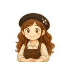 ラッキーガール3（個別スタンプ：8）