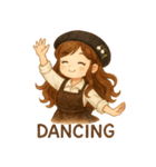 ラッキーガール3（個別スタンプ：9）