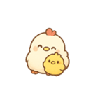こっこ と ぴよ の親子（個別スタンプ：3）