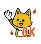 がんばってるこっくりさん（個別スタンプ：3）