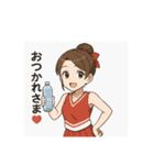癒しのチアガールお姉さん（個別スタンプ：6）