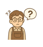 くるくる男子の毎日（個別スタンプ：3）