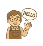 くるくる男子の毎日（個別スタンプ：10）