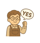 くるくる男子の毎日（個別スタンプ：18）