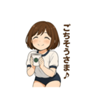 癒しのカフェ店員お姉さん(体操着Ver.)（個別スタンプ：13）